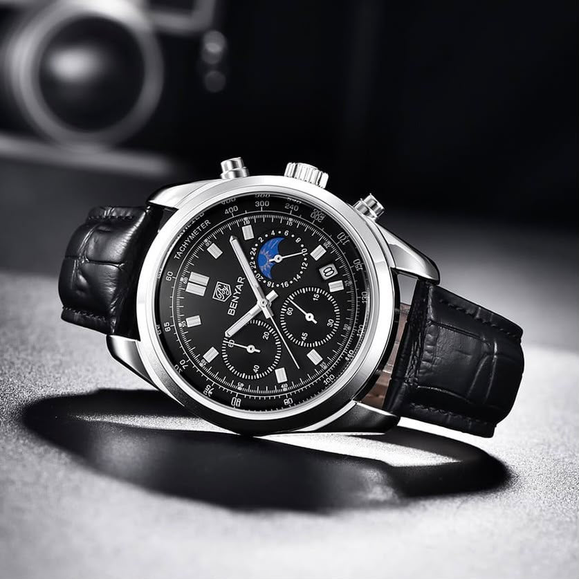 BENYAR ORIGINAL LEATHER STRAP WATCH