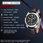 BENYAR ORIGINAL LEATHER STRAP WATCH