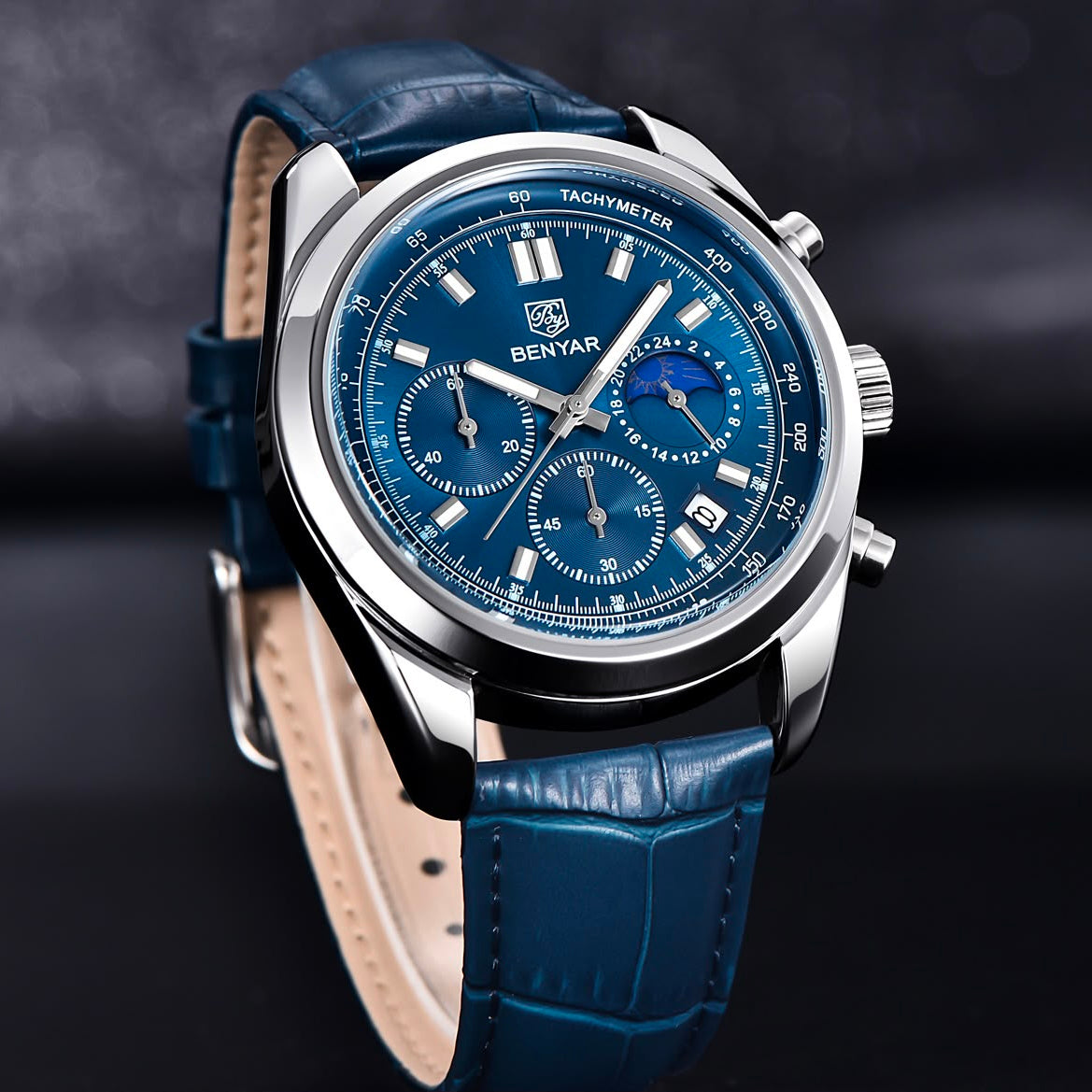 BENYAR ORIGINAL LEATHER STRAP WATCH