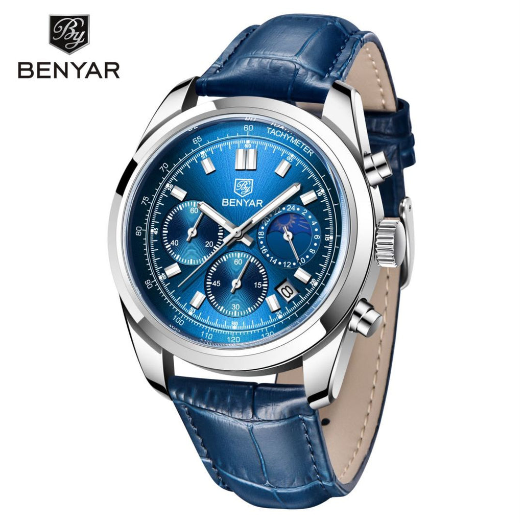 BENYAR ORIGINAL LEATHER STRAP WATCH