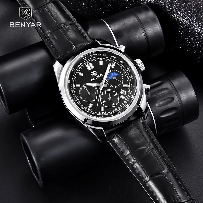 BENYAR ORIGINAL LEATHER STRAP WATCH