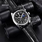 BENYAR ORIGINAL LEATHER STRAP WATCH